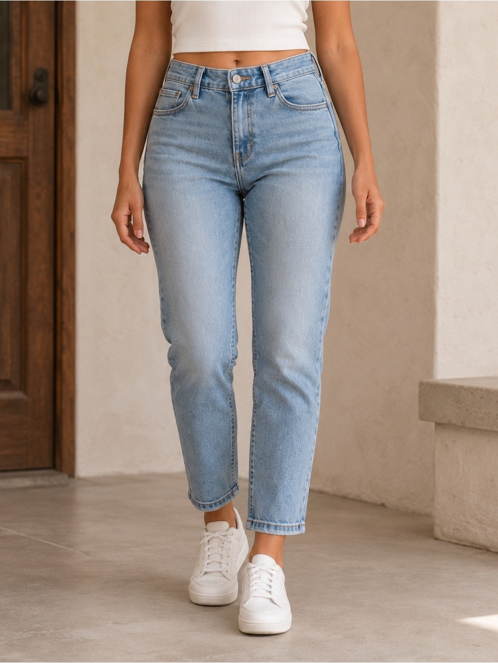 Abercrombie & Fitch Langdon Skinny Jeans Womens 30 Size 10 Light Wash Stretch
